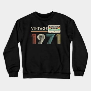 Vintage 1971 Limited Cassette Crewneck Sweatshirt